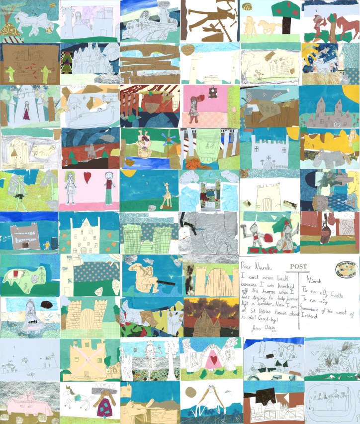 Tir na Nog tiled postcards